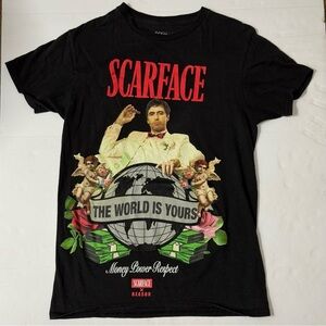 Scarface Black Graphic T-Shirt Size Small